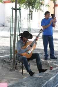 A street gypsy performer 