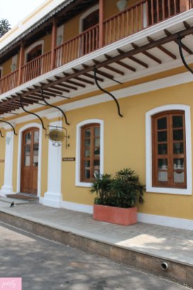 A restored colonial building in Pondicherry