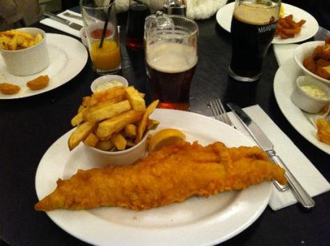 Fish and chips at Seashell of Lisson grove